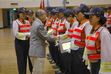 民防總隊交通義務警察大隊表揚績優人員(圖)