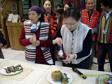 泰雅美食烹飪培訓班 成果發表(圖)