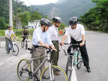 玉管處南安遊客中心無償借用腳踏車(圖)
