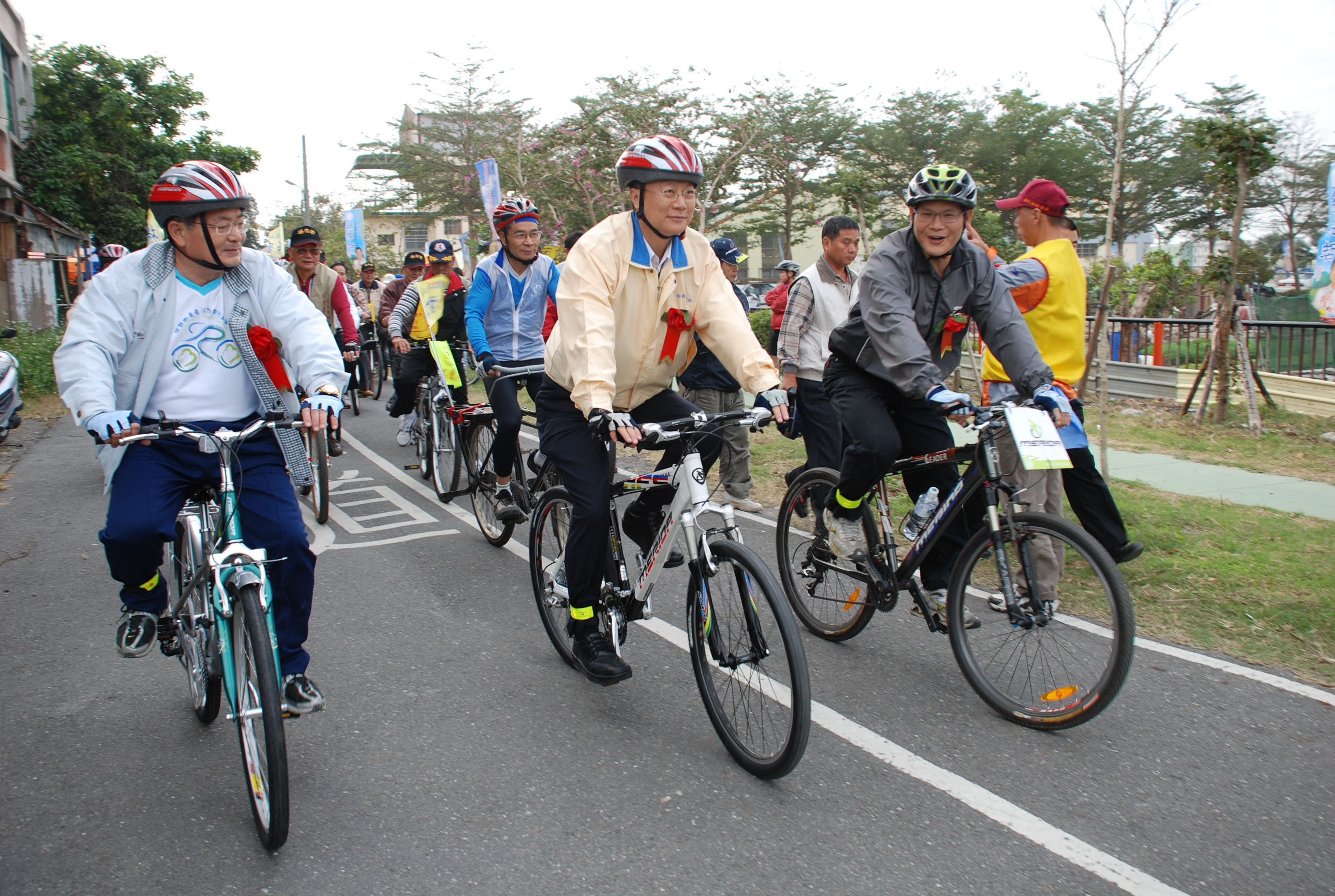 埔鹽青春活力自行車道竣工通車典禮(圖)