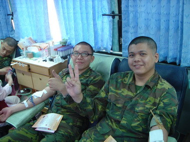 後備九０七旅響應愛心捐血活動(圖)