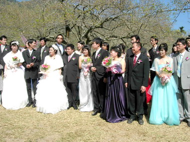 梅花婚禮今熱烈展開(圖)