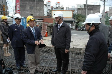 新竹市長視察湳雅派出所新建工程進度(圖)