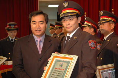消防節績優警義消表揚大會(圖)
