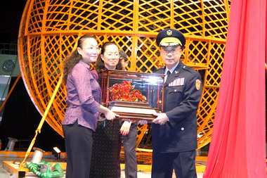 警察局長林一民慰問辛苦員警(圖)