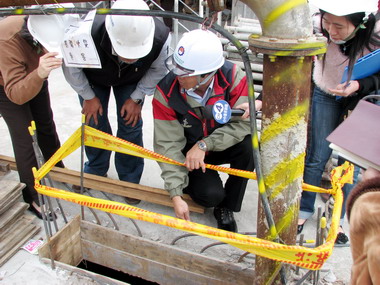 市府稽查營建工地(圖)