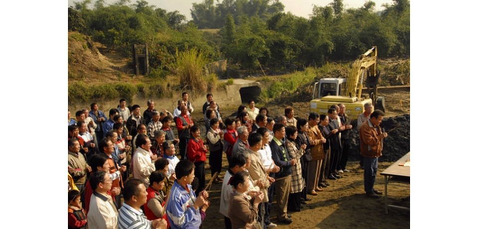 麻園橋新建工程動土(圖)