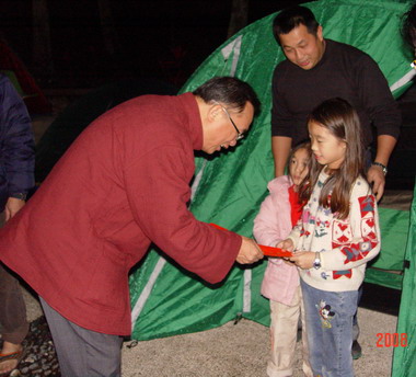 成功警察分局春節期間露營區場地供遊客(圖)