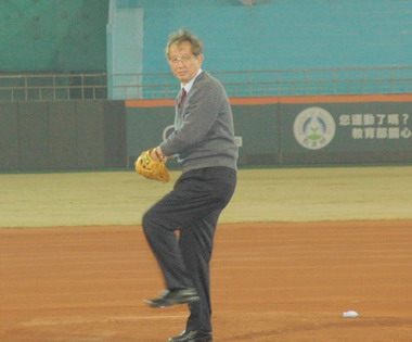 李遠哲棒球偶像舊金山巨人隊(圖)