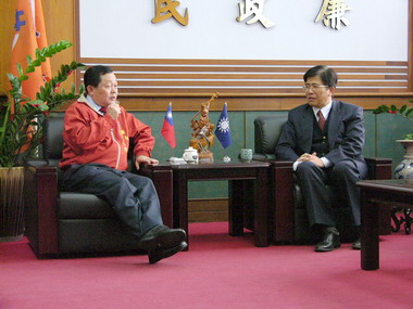 政部營建署下水道工程處長拜會劉政鴻(圖)