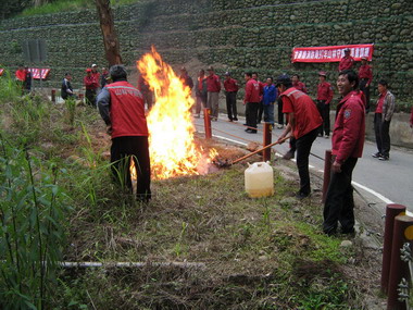 消防局辦理山林守護團專業訓練(圖)