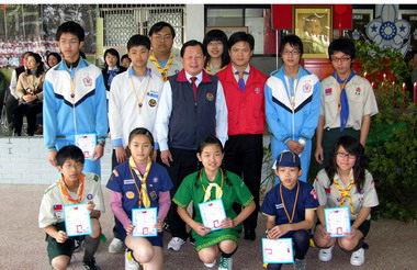 慶祝第83屆中國童子軍節(圖)