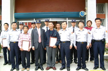 雲林警局長天岳表揚緝捕有功人員(圖)