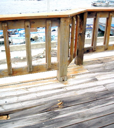 線西鄉塭仔漁港景觀平台設計不當？(圖)