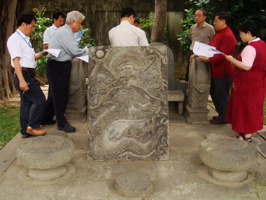 遺址古物確實為清代萬壽宮建築遺址舊物(圖)