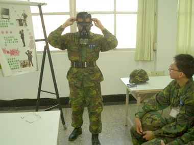 核生化訓練九０七旅強化防護技能(圖)