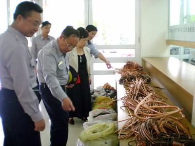 林一民表揚破獲電纜線竊案員警(圖)