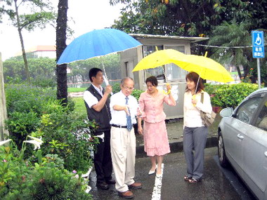 林政則同意補助水源國小新設校門警衛室(圖)