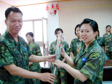 台南後備九０七旅舉辦母親節感恩茶會(圖)