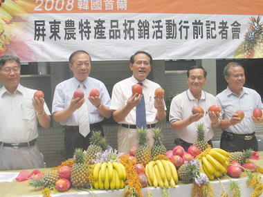 屏東農產拓展韓國  縣長率團前往行銷(圖)