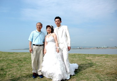 林政則前往南寮視察景觀設施(圖)