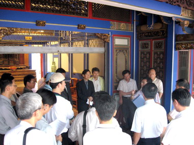 立委勘查霧峰林家花園古厝整修工程(圖)