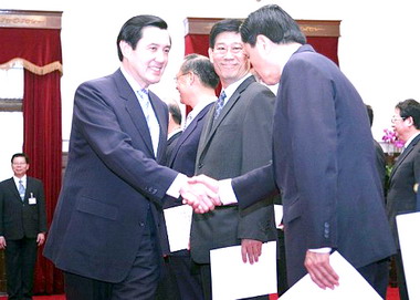 總統府舉行首長宣誓典禮(圖)