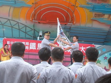 響應減碳節能芳苑警分局成立鐵馬騎警隊(圖)