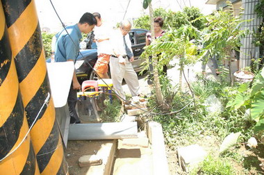 市長視察易積水地區嚴防豪雨(圖)