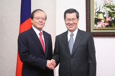 蕭萬長接見日本眾議員愛知和男(圖)