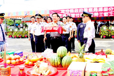 埔里分局舉辦動土典禮(圖)