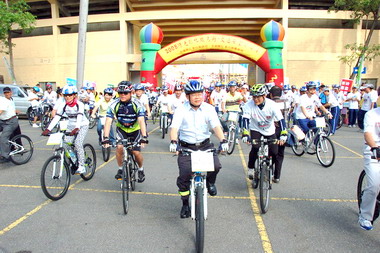 彰化舉辦陽光鐵馬行活動(圖)