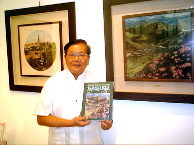 黃長春彩墨瓷版畫創作展(圖)