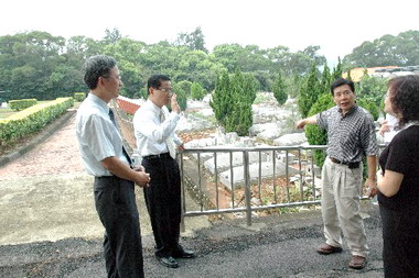 役政署視察軍人忠靈祠補助500萬(圖)