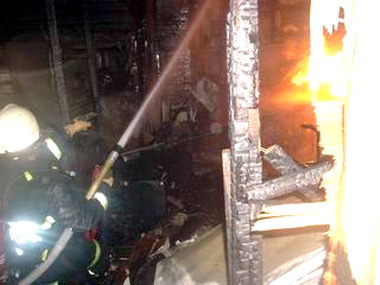 員林小吃店火警幸無人傷亡(圖)