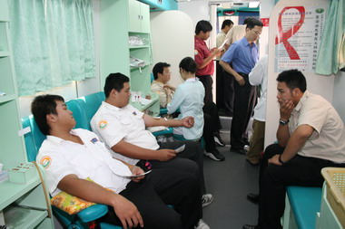 台東縣各單位替代役公益服務捐血活動(圖)