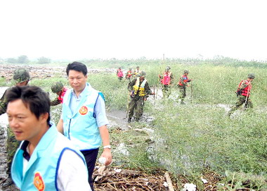 老農民颱風天遭到溪水沖走(圖)