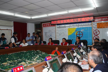 薔蜜颱風警報催 中央地方視訊會議聯手防颱(圖)