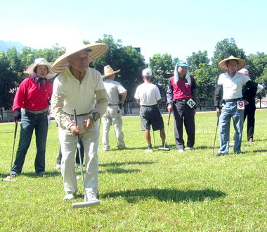 重陽盃槌球賽水里國中舉行(圖)