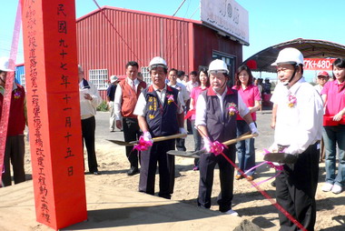苑裡121線德喜橋拓寬工程動土開工(圖)