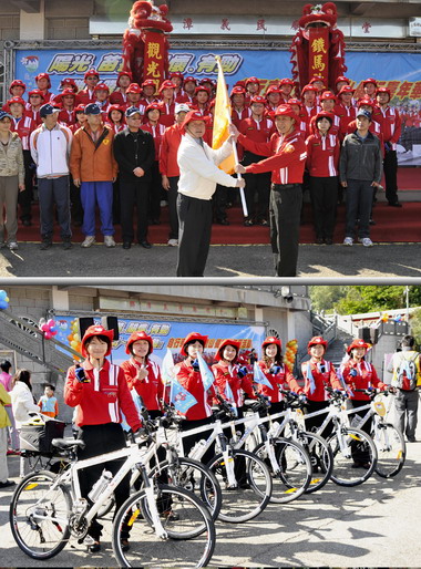 苗栗縣警局擴大成立「觀光鐵馬警察隊」(圖)