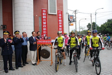 屏東縣警局設置鐵馬驛站(圖)