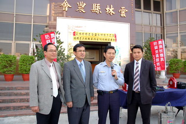 雲林農會捐贈防竊刻碼機(圖)