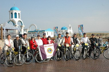 中央獅子會捐贈海岸風景區終點意象風車(圖)