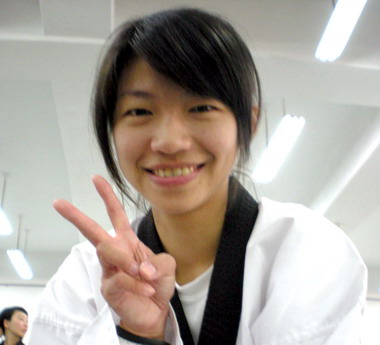 苗女參加警技跆拳大賽奪金牌(圖)