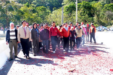頭屋鄉飛鳳村南北橋改建落成(圖)