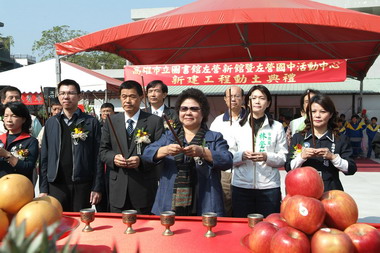 高市左營新館開工動土明年6月底前開館營運(圖)