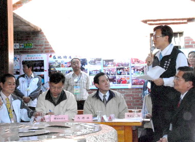 馬英九至彰縣關心「立即上工」執行情形(圖)