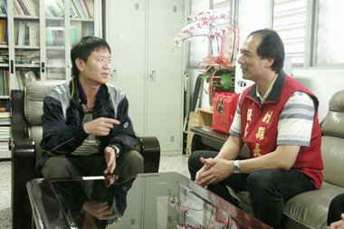 張志明今拜訪新上任公路總局段長張宇博(圖)