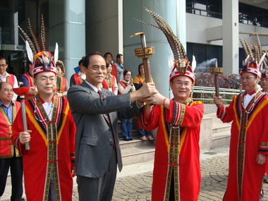 全國原住民運動會聖火傳遞活動(圖)